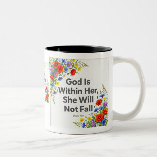 Psalm 46:5 GUD är inom henne Kristna Mugg