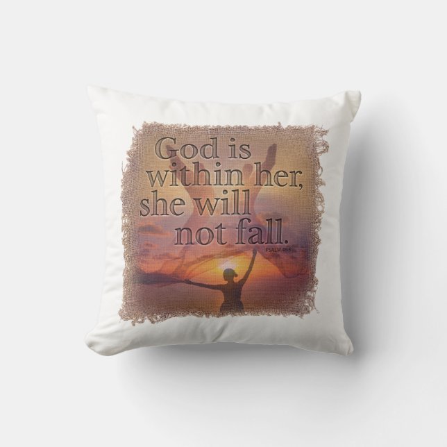 PSALM 46:5 Pillow Kudde (Framsida)