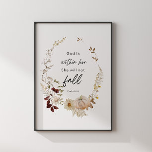 Psalm 46:5 Skriftposter – Gud är inom henne Poster