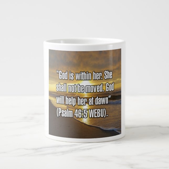 Psalm 46:5 WEBU Mugg Jumbo Mugg (Framsidan)