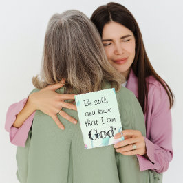 Psalm 46 Bli fortfarande Blommigt för Grönt i moti Kort