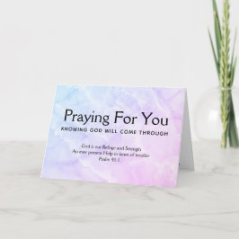 Psalm 46 PRAYING FOR You Christian Encouragement Kort