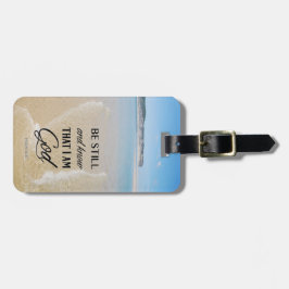 Psalm 46 Var stilla och vet att jag är god, Ocean Bagagebricka