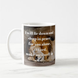 Psalm 4:8 Calming Bible Verse Christian Kaffemugg