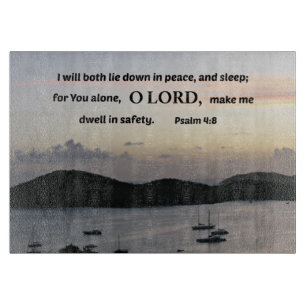 Psalm 4:8 Jag ljuger ner i fred....