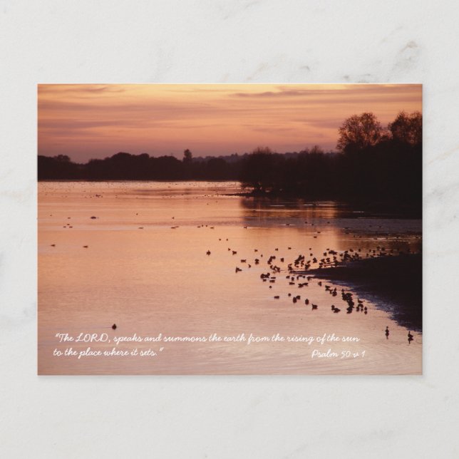 Psalm 50 v 1 vykort (Framsida)