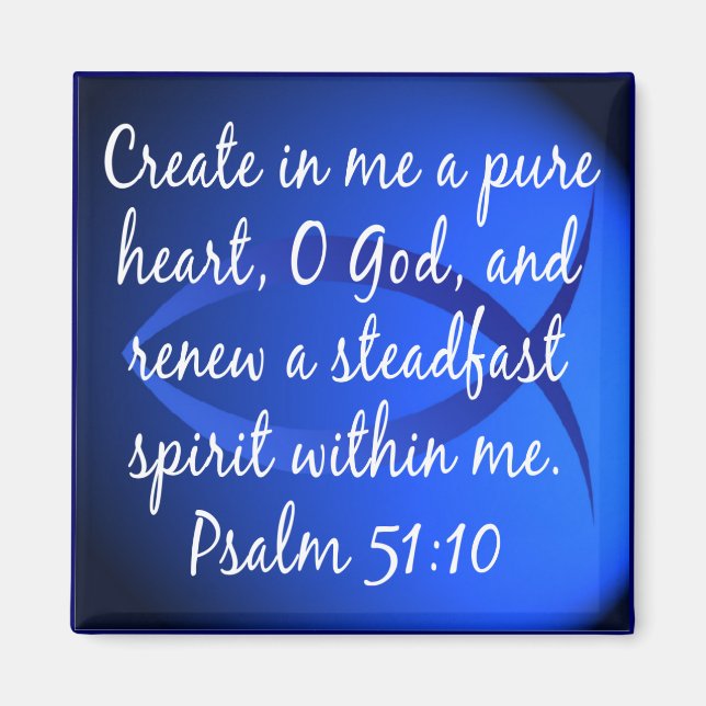 Psalm 51:10 magnet (Framsidan)