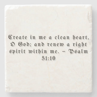 Psalm 51:10 Ölkanna Stenunderlägg
