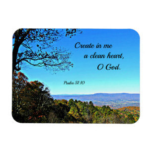 Psalm 51:10 Skapar i mig ett rent hjärta... Magnet