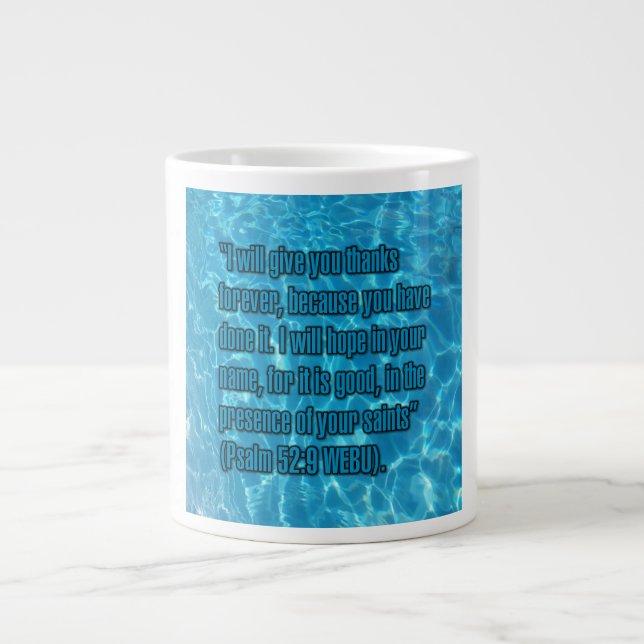 Psalm 52:9 WEBU Mug Jumbo Mugg (Framsidan)