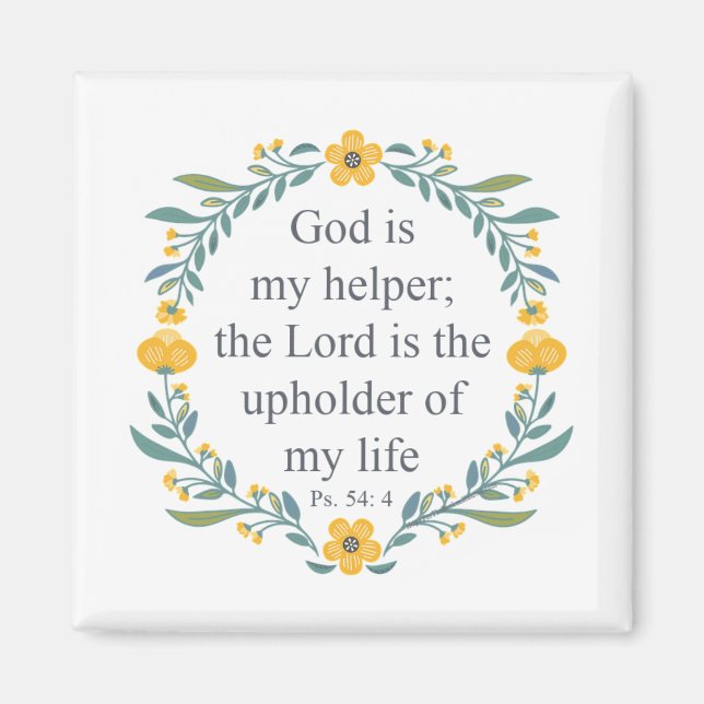 Psalm 54:4 magnet (Framsidan)