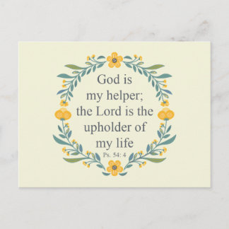 Psalm 54:4 vykort