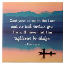 Psalm 55:22 Kasta dina bekymmer på LORD