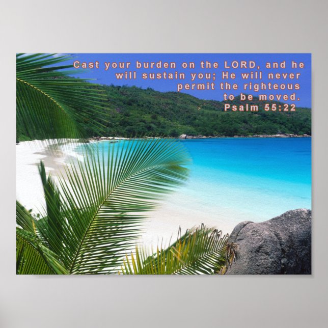 Psalm 55:22 poster (Framsidan)