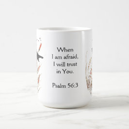 Psalm 56:3 Bible Scripture Trust i You Blackbird Kaffemugg
