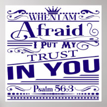 Psalm 56:3 Poster i bibeln