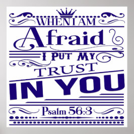 Psalm 56:3 Poster i bibeln