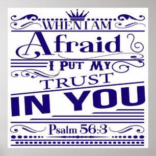 Psalm 56:3 Poster i bibeln