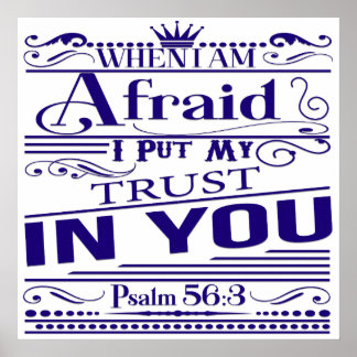 Psalm 56:3 Poster i bibeln