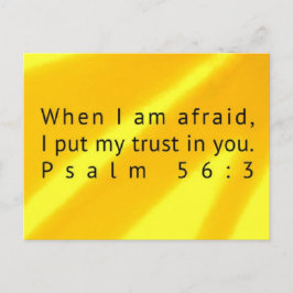 Psalm 56:3 Skriptkort Vykort