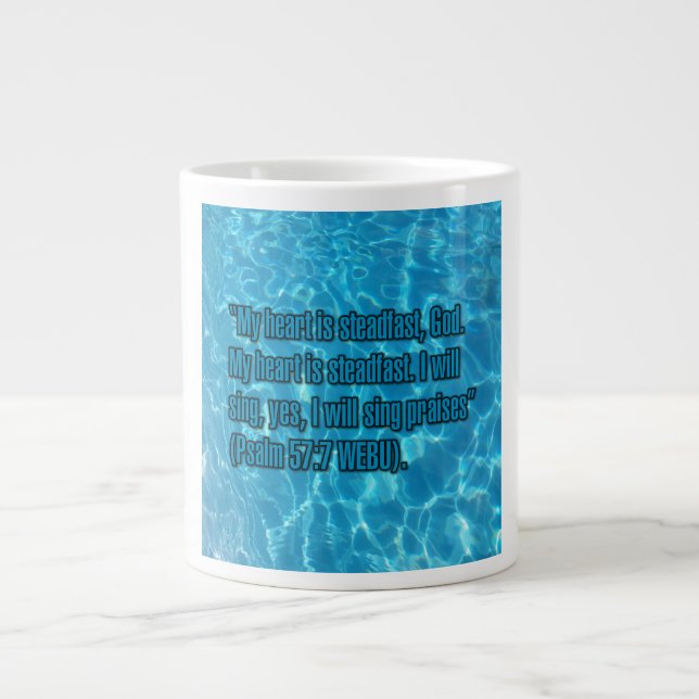 Psalm 57:7 WEBU Mugg Jumbo Mugg (Framsidan)