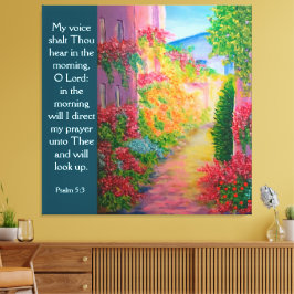 Psalm 5:3 canvastryck