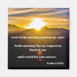 Psalm 5:3 Fredsbibel Verse Magnet