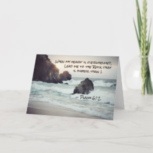 Psalm 61:2 Bly mig till Sten som är högre Kort