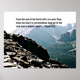 Psalm 61:2 Från slutet av jorden... Poster
