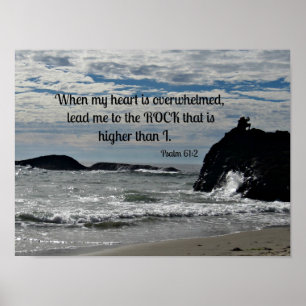 Psalm 61:2 När mitt hjärta är överväldigat... Poster