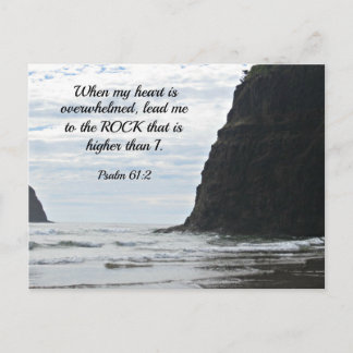 Psalm 61:2 När mitt hjärta är överväldigat... Vykort