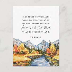 Psalm 61:2 När mitt hjärta sviktar Vykort