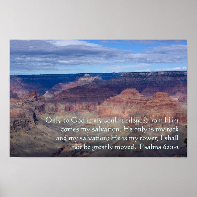 Psalm 62:1-2 Poster (Framsidan)