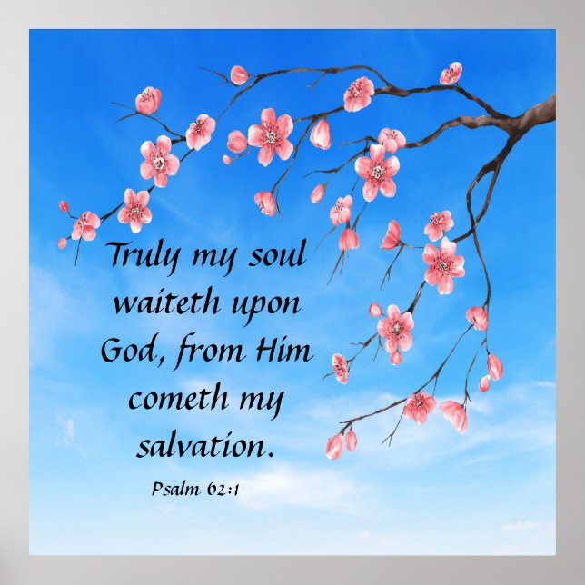 Psalm 62:1 poster (Framsidan)