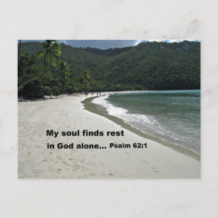 Psalm 62:1 vykort