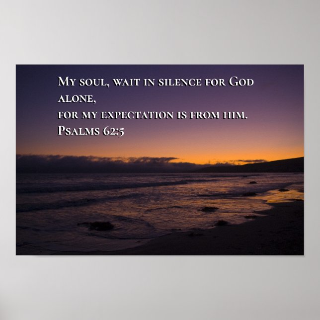 Psalm 62:5 poster (Framsidan)