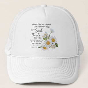 Psalm 63:1 Bible Scripture Chamomile Flowers Keps