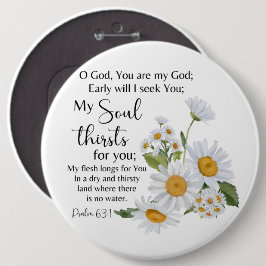 Psalm 63:1 Bible Scripture Chamomile Flowers Knapp