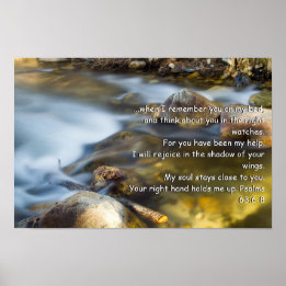 Psalm 63:6-8 poster