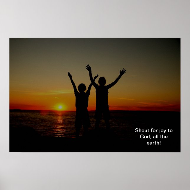 Psalm 66:1 poster (Framsidan)