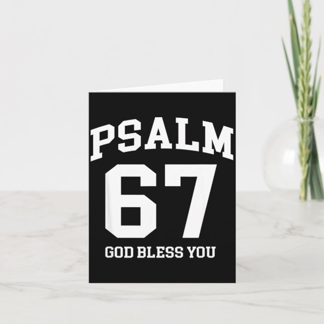 Psalm 67 Christian 6 7 Six Seven Jesus Funny Meme  Kort (Framsida)
