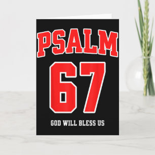 Psalm 67 Gud kommer att välsigna oss Varsity-numme Kort