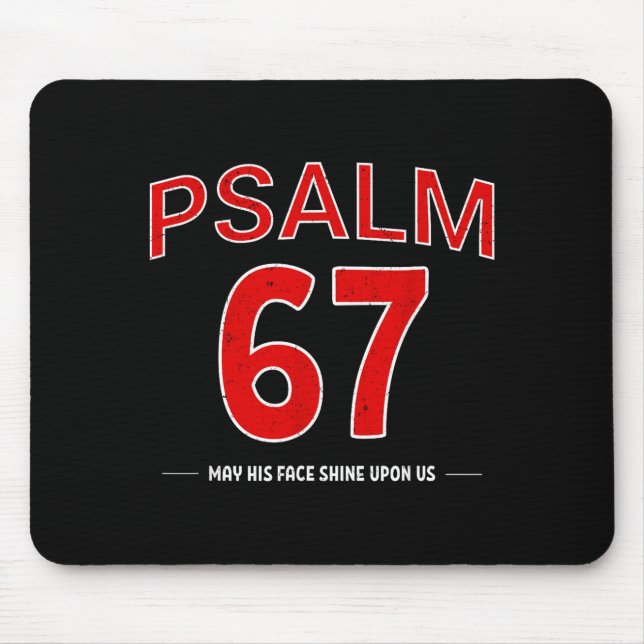 Psalm 67 Må hans ansikte lysa över oss Tro Kristen Musmatta (Framsidan)