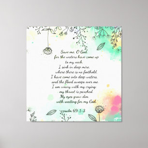Psalm 69 kanvastryck