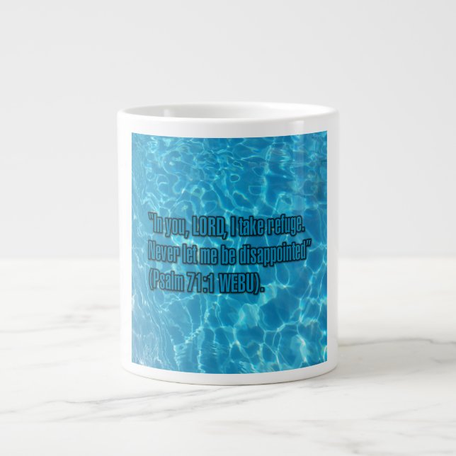 Psalm 71:1 WEBU Mugg Jumbo Mugg (Framsidan)