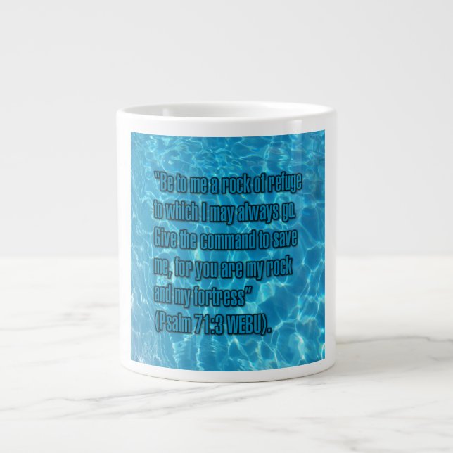 Psalm 71:3 WEBU Mug Jumbo Mugg (Framsidan)