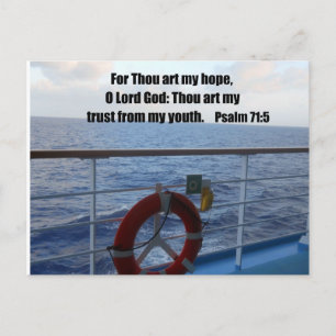 Psalm 71:5 vykort