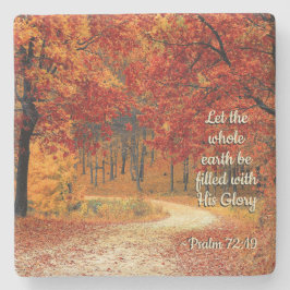 Psalm 72:19 Låt jorden fyllas med hans glans Stenunderlägg