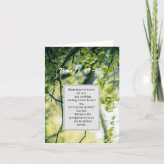 psalm 73: 25-26, kristen vikt kort