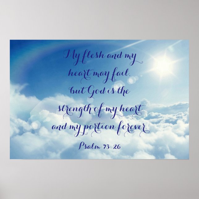 Psalm 73:26 poster (Framsidan)